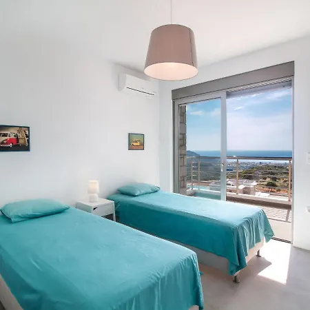 Willa Sea View In Kalythies With Private Pool Near 3 Beaches *