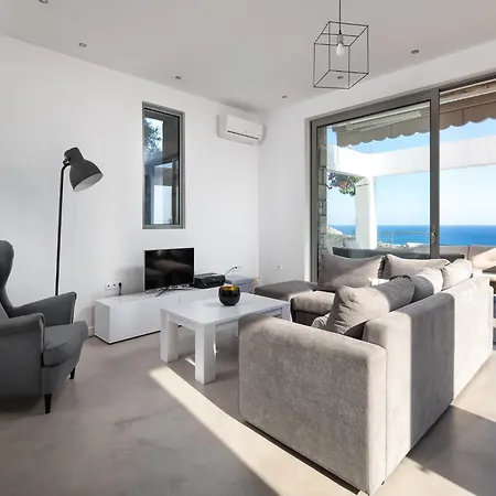 Villa Sea View In Kalythies With Private Pool Near 3 Beaches